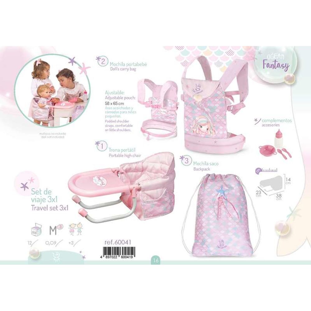 Accessoires pour poupées Decuevas — Coffret de voyage Ocean Fantasy