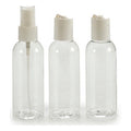 Ensemble de voyage transparent blanc (3 pièces)