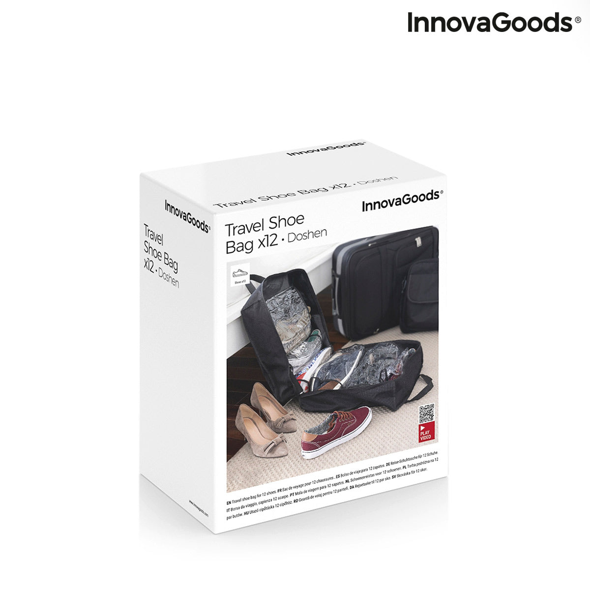 Sac à chaussures de voyage Doshen InnovaGoods pour 12 chaussures