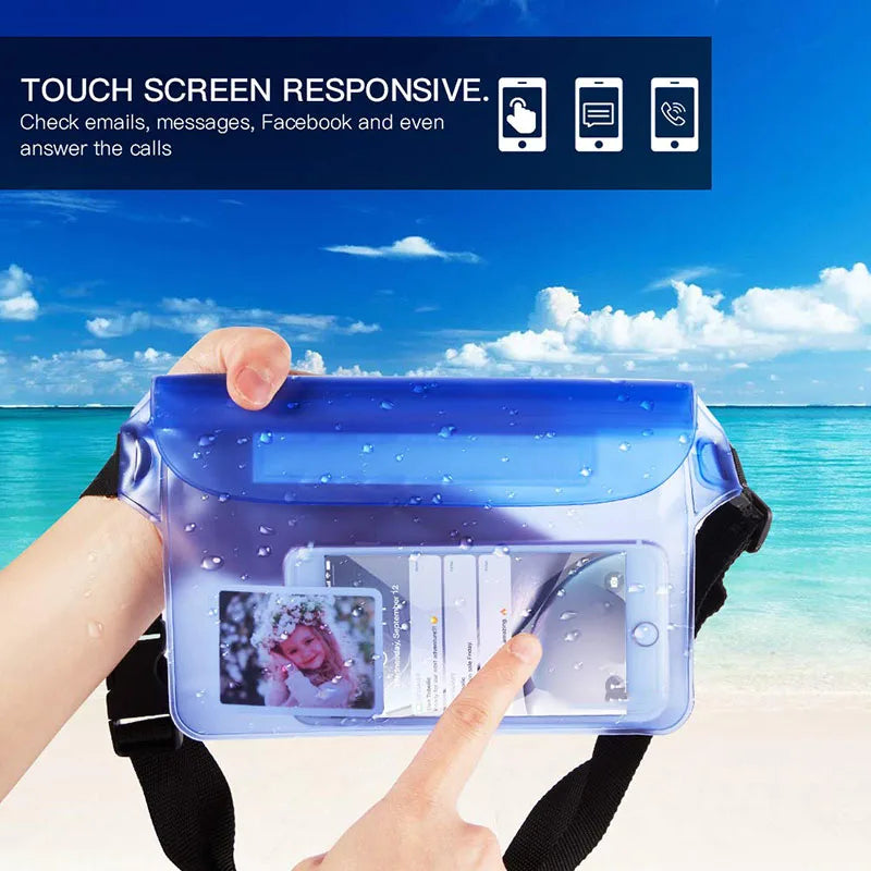 Pochette Étanche Téléphone — Protection Plage & Piscine IPX8