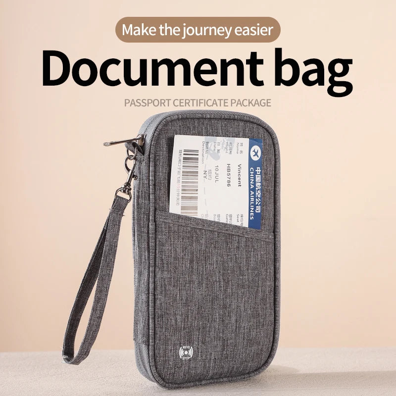 Pochette passeport documents protection RFID voyage