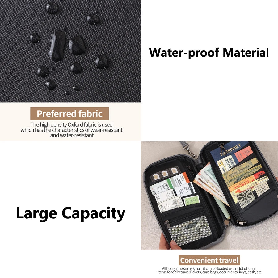Pochette passeport documents protection RFID voyage