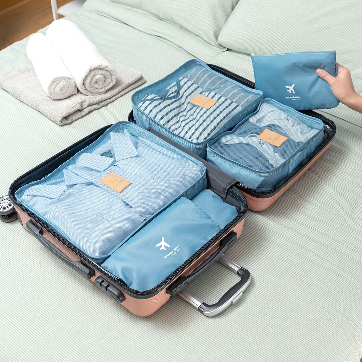 Ensemble de 6 sacs organisateurs de valise Luggan InnovaGoods