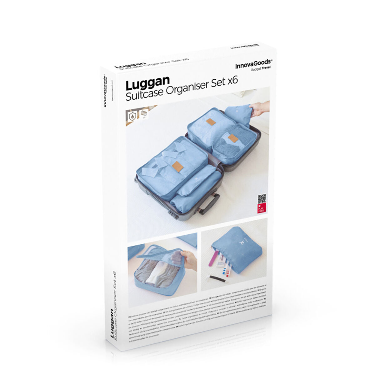 Ensemble de 6 sacs organisateurs de valise Luggan InnovaGoods
